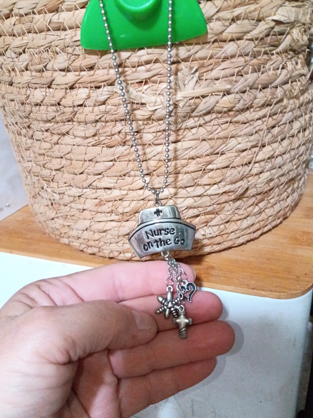 Nurse On-the-Go Silver-tone Charm Necklace